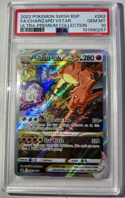 Pokemon Charizard VSTAR SWSH262 Ultra-Premium Collection Promo Holo PSA 10 - Image 1