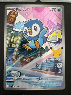 Pokemon TCG First Partner Illustration Collection Holo Chimchar, Turtwig, Piplup - Image 4
