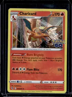 2022 Pokemon SWSH Pokemon GO Charizard #010/078 - Image 1