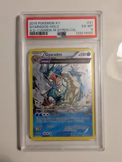 2015 POKEMON XY ANCIENT ORIGINS Gyarados 21/98 COSMOS HOLO PSA 6 Pop 54✨ - Image 1