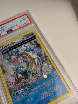 2015 POKEMON XY ANCIENT ORIGINS Gyarados 21/98 COSMOS HOLO PSA 6 Pop 54✨ - Image 3