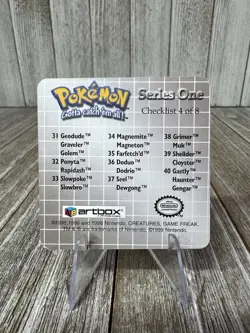 Pokemon 1999 Action Flipz Series 1 Vintage Gastly Gengar Haunter #40 - Image 4