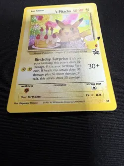 Birthday Pikachu 24/53 Celebrations Holo Black Star Promo Pokemon NM - Image 3