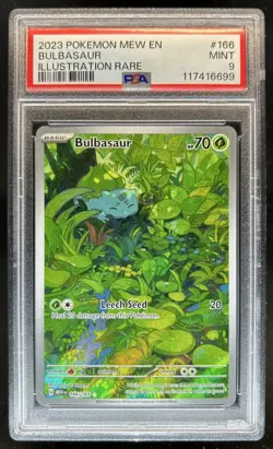 2023 Pokemon SV 151 Bulbasaur #166/165 PSA 9 - Image 1
