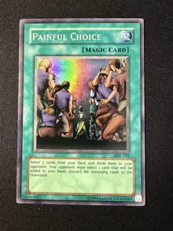 Yu-Gi-Oh! Painful Choice MRL-049 Magic Ruler Unlimited Holo - Image 1
