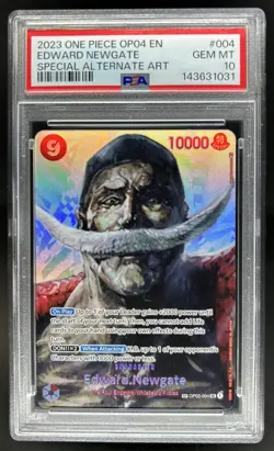 2023 One Piece Edward.Newgate Special Alternate Art #OP02-004 PSA 10 GEM MINT - Image 1