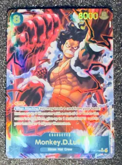 MONKEY D LUFFY - One Piece TCG OP11-118 - AA Alt Art Secret Rare SEC - Image 1