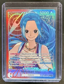 2026 One Piece Heroines Edition Nefeltari Vivi Leader Alternate Art #EB03-001 - Image 1
