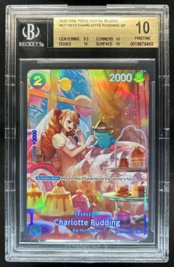 2025 One Piece Royal Blood Charlotte Pudding Special #ST12-012 BGS 10 Pristine - Image 1