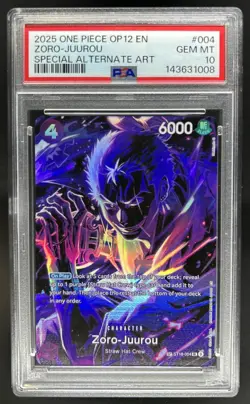 2025 One Piece Legacy of the Master Zoro-Juurou Special Alt Art #ST18-004 PSA 10 - Image 1