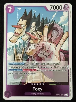 Foxy OP07-071 - 500 Years in the Future - One Piece Card Game OP TCG ENG FOIL - Image 1