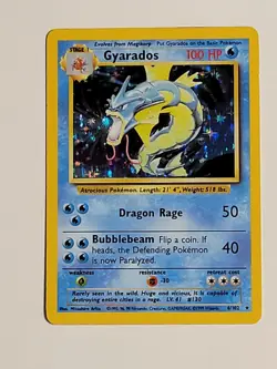 Vintage Gyarados Pokemon Trading Card Game - Holo 6/102 Non-Played - Image 1