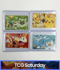 POKEMON CENTER NOVELTY DISASTER EMERGENCY CONTACT CARD MINI FILE LOT OF 4 - Image 1