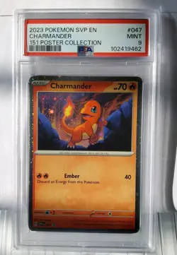 SNORLAX 151 Pokemon Center Stamp ETB, PSA 8, With 151 Poster Collection Cards - Image 5