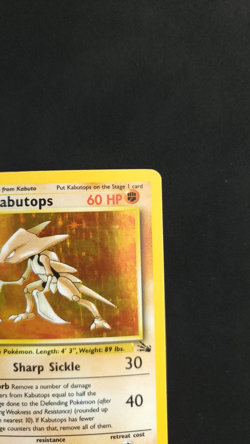 Pokemon TCG Kabutops 9/62 Fossil Set Rare Holo Vintage Card WOTC 1999 LP/NM - Image 3
