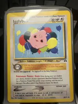 IGGLYBUFF (LP/NM) - Neo Discovery 40/75 - Pokemon Trading Card Game - Vintage NM - Image 1