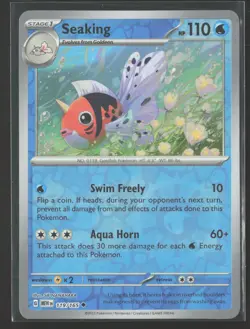 Seaking Uncommon SV: Scarlet & Violet 151 119/165 NM Pokemon Card Reverse Holo - Image 1