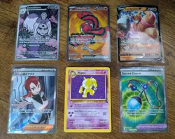 Pokemon TCG - 6 Card Lot - Fossil Hypno Oricorio ex Houndstone - NEAR MINT - Image 1