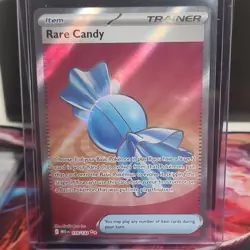 Pokemon Rare Candy Trainer Full Art Ultra Rare Holo 175/132 Me01 Card - Image 1
