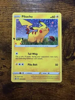 Pokemon Pikachu SWSH039 Promo Holo Basic 60 HP Card - Image 1