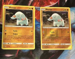 2x Phanpy 72/168 Non-holo & Reverse Holo Celestial Storm S&M Pokemon TCG Card NM - Image 1
