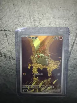 Pokemon TCG Phanpy Illustration Rare Holo Card 205/191 Sv08: Surging Sparks - Image 1