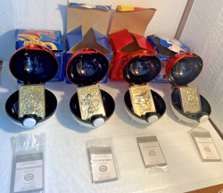 Pokemon 1999 Burger King 23k Gold Plated Cards & Balls Complete Set of 4 - Image 1