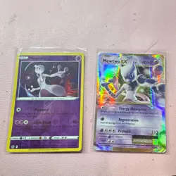 Pokemon TCG Mewtwo & Mewtwo EX Basic Holo Card Lot English (2) - Image 1