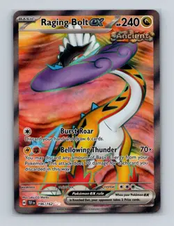 Raging Bolt ex 196 Pokemon Temporal Forces Full Art Ultra Rare Card NM+ - Image 1