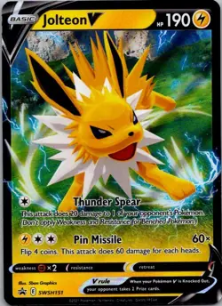Jolteon V Promo SWSH: Sword & Shield Promo Cards SWSH151 NM - Image 1