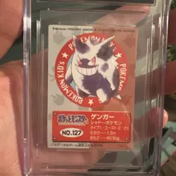 CGC 8.5 Pokemon Bandai Gengar Kids Cards New Pokemon Kids 2 #127 1997 RARE - Image 2