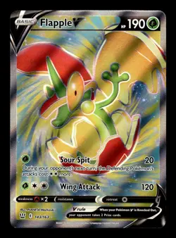 Flapple V 143/163 Full Art Ultra Rare Battle Styles Pokemon Card - Image 1