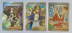 3x Secret Rare SR Full Art Trainer - Incl. Volo - Pokemon Card Lot - NM - 1¢ sta - Image 1