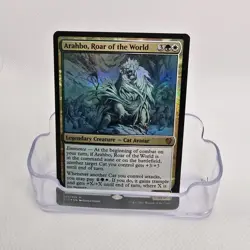 MTG Arahbo, Roar of the World from the Commander 2017 35/309 Mythic Cat Avatar - Image 1