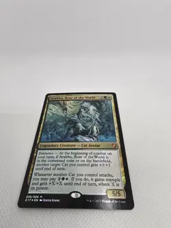 MTG Arahbo, Roar of the World from the Commander 2017 35/309 Mythic Cat Avatar - Image 5