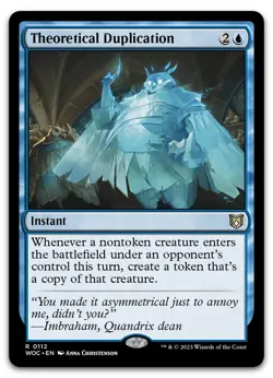 Theoretical Duplication #112 (NM) Wilds of Eldraine WOC Magic MTG - Image 1