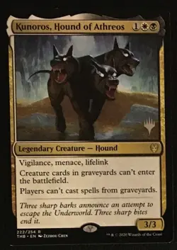 Kunoros, Hound of Athreos Promo Pack: Theros Beyond Death MTG Near Mint - Image 1