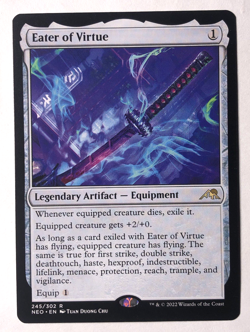 Eater of Virtue 245/302 Kamigawa Neon Dynasty MTG Magic the Gathering NM - Image 1