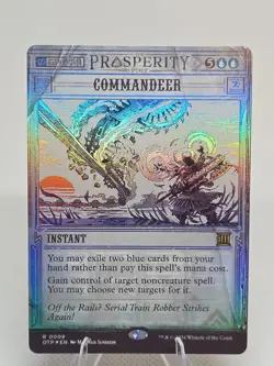 Commandeer FOIL X1 OTP MTG Outlaws Of Thunder Junction Breaking News - Image 1