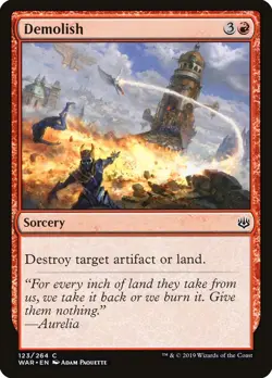 Demolish (123) – War of the Spark WAR – MTG Magic the Gathering - Image 1