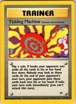Tickling Machine 119/132 Gym Heroes Pokemon NM Unlimited - Image 1