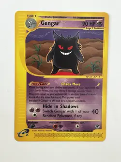Pokemon TCG Gengar Expedition Base Set Rare 048/165 90 HP Stage 2 2002 Vintage - Image 1