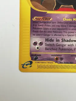 Pokemon TCG Gengar Expedition Base Set Rare 048/165 90 HP Stage 2 2002 Vintage - Image 2