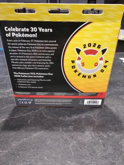 Pokemon Day 2026 Collection Box / Pikachu 30th Anniversary Promo Factory Sealed - Image 5
