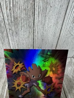 Hitmonchan Topps Blue Logo Pokemon TV Animation Edition Series 2 #107 LP - Image 3