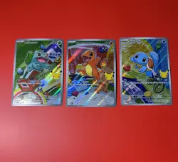Pokemon 2026 First Partner Kanto Set Bulbasaur Charmander Squirtle NM - Image 1