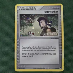 MP Fieldworker 73/92 EX Legend Maker Reverse Holo Stamped Nintendo Pokemon Card - Image 1