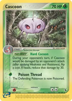 Cascoon | Ruby and Sapphire (RS) | 26/109 | Normal | Uncommon | NM - Image 1