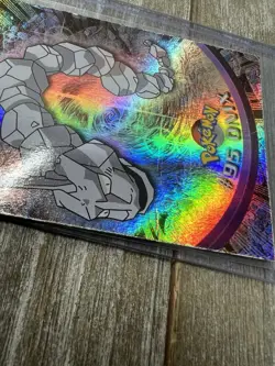 Onix Topps Blue Logo Rainbow Foil Pokemon TV Animation Edition Series 2 95 LP/MP - Image 5