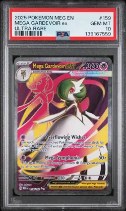 2025 POKEMON MEG EN-MEGA EVOLUTION ULTRA RARE #159 MEGA GARDEVOIR EX PSA 10 - Image 1